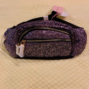 👑Glitter Purplish Fanny Pack for Teens/Women💛